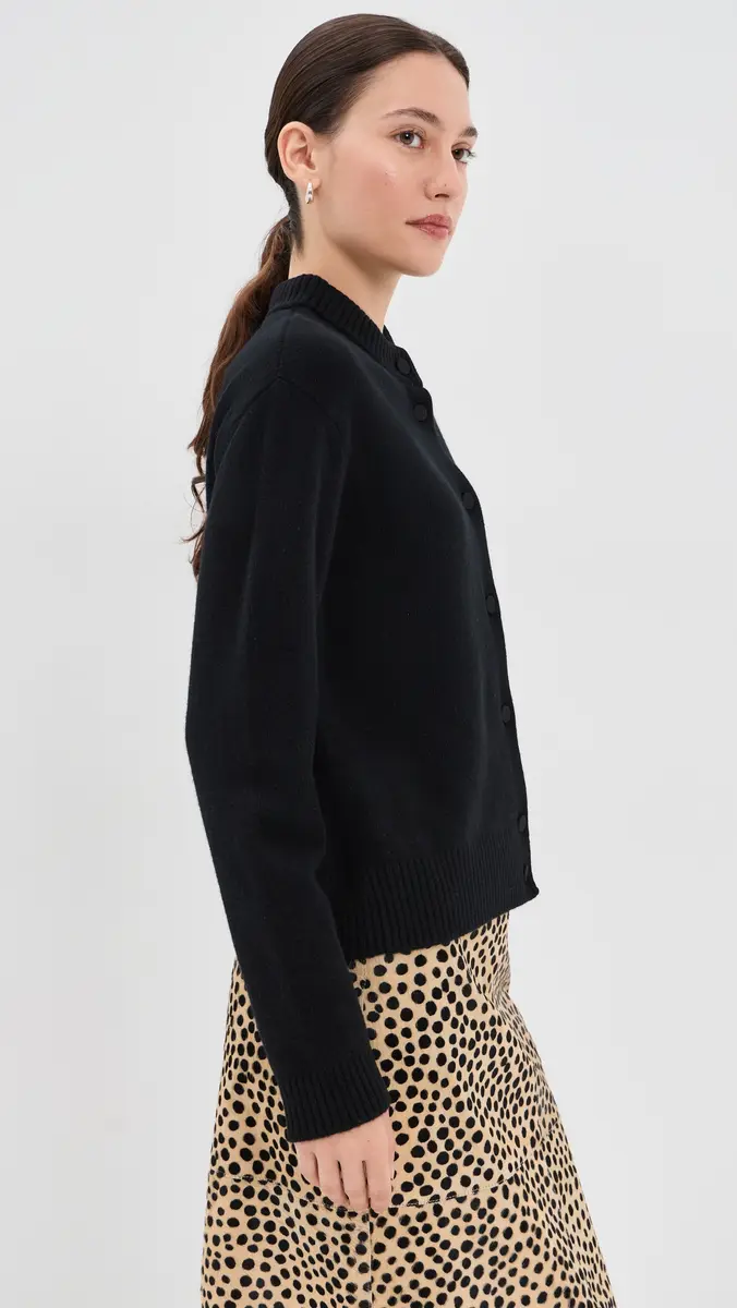 RÓHE Cheetah Collar Cardigan | Thumbnail 4