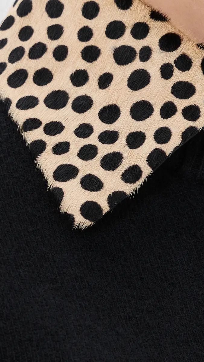 RÓHE Cheetah Collar Cardigan | Thumbnail 6