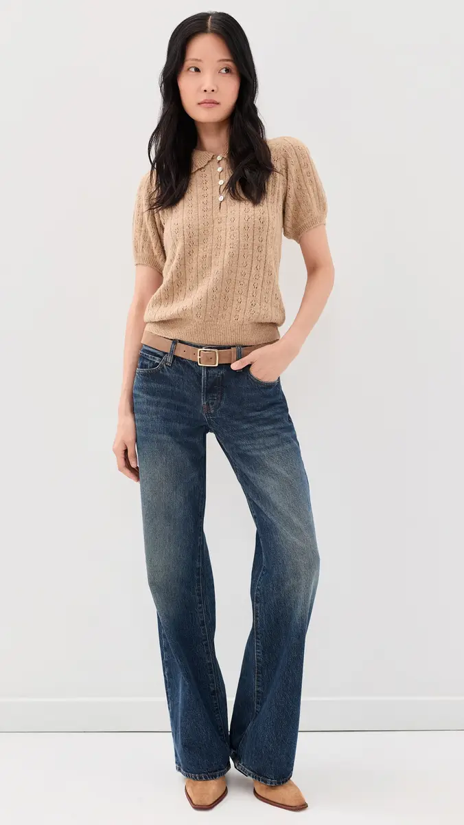 Marine Layer Short Sleeve Pointelle Polo | Thumbnail 5 Marine Layer Short Sleeve Pointelle Polo | Thumbnail 5