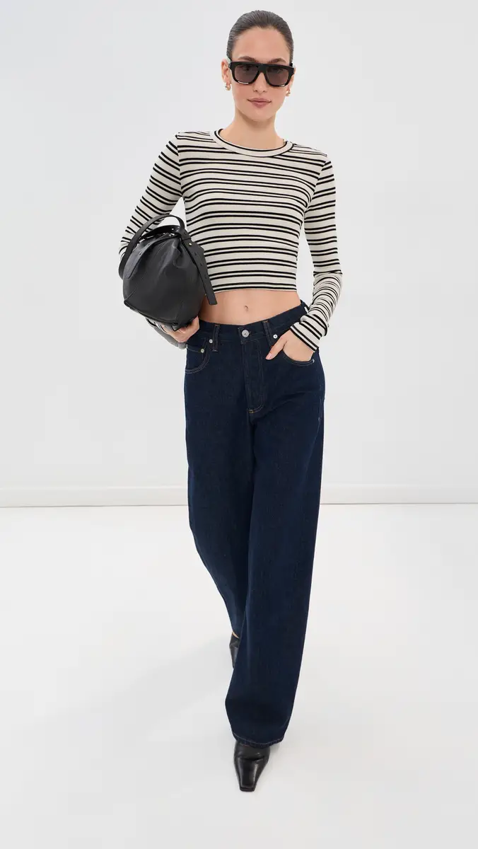 LE BOP Hadley Long Sleeve Cropped Tee | Thumbnail 5 LE BOP Hadley Long Sleeve Cropped Tee | Thumbnail 5