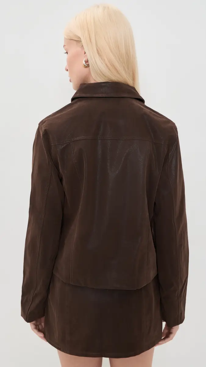 Lisa Says Gah Shyla Faux Suede Jacket | Thumbnail 3