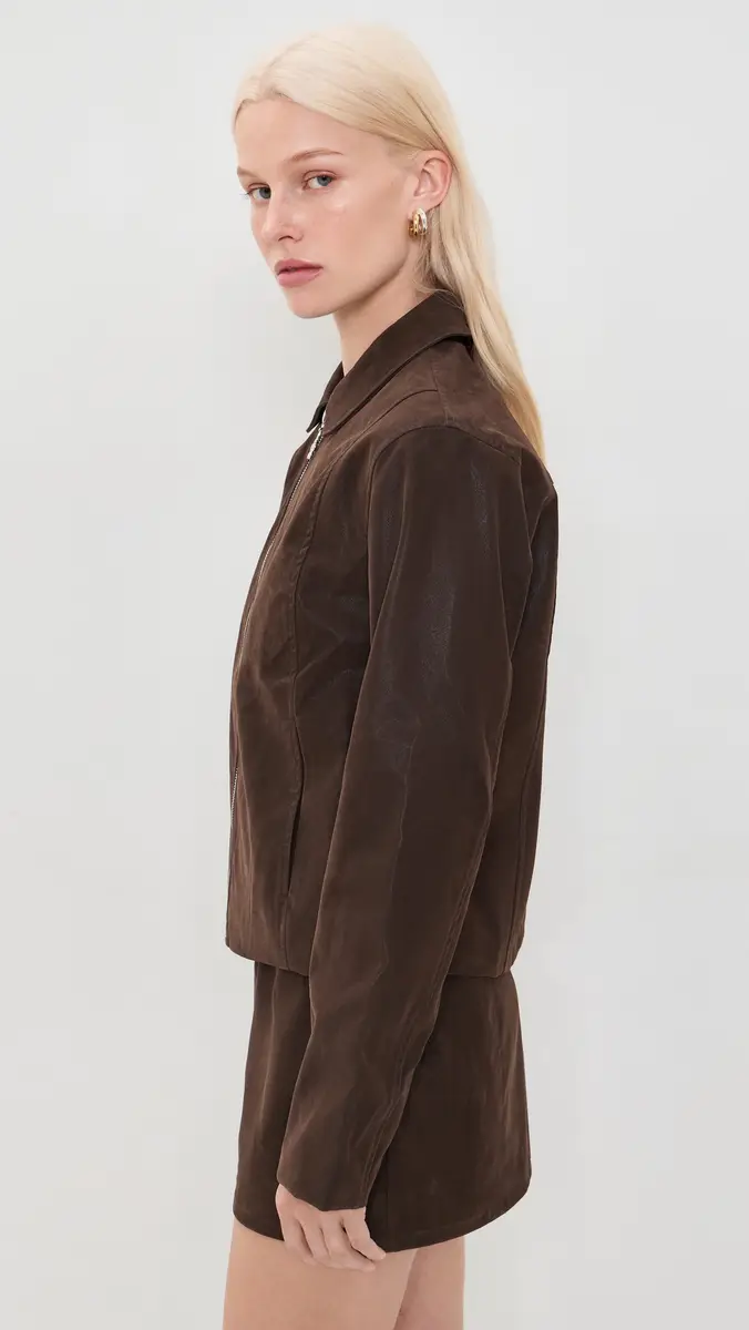 Lisa Says Gah Shyla Faux Suede Jacket | Thumbnail 4