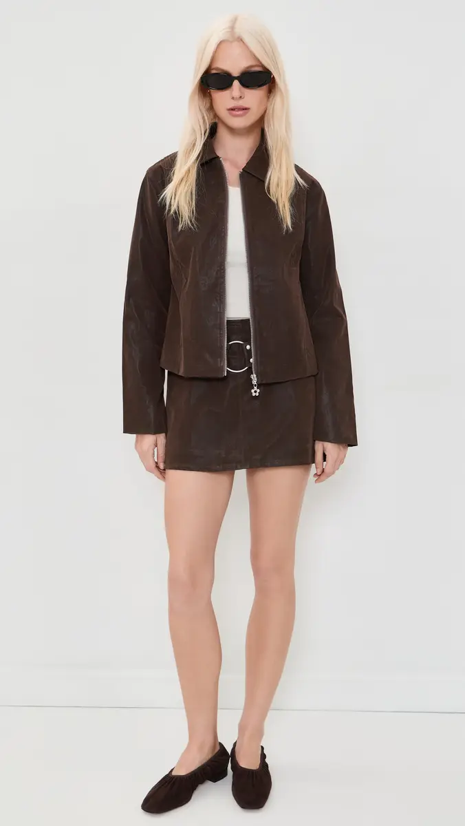 Lisa Says Gah Shyla Faux Suede Jacket | Thumbnail 5