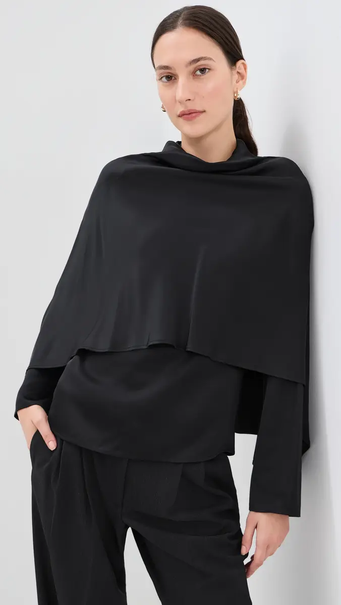 RÓHE Satin Cape Top | Thumbnail 2