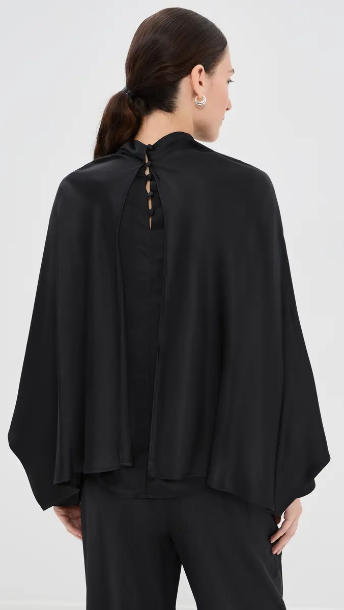 RÓHE Satin Cape Top | Thumbnail 3