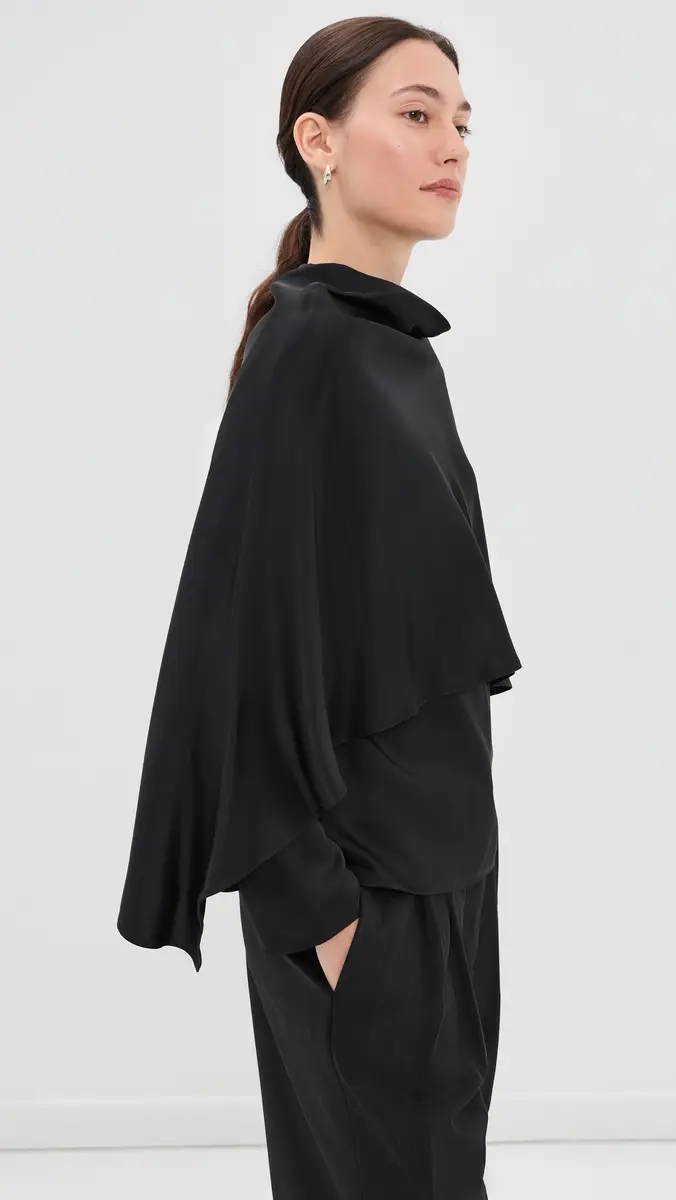 RÓHE Satin Cape Top | Thumbnail 4