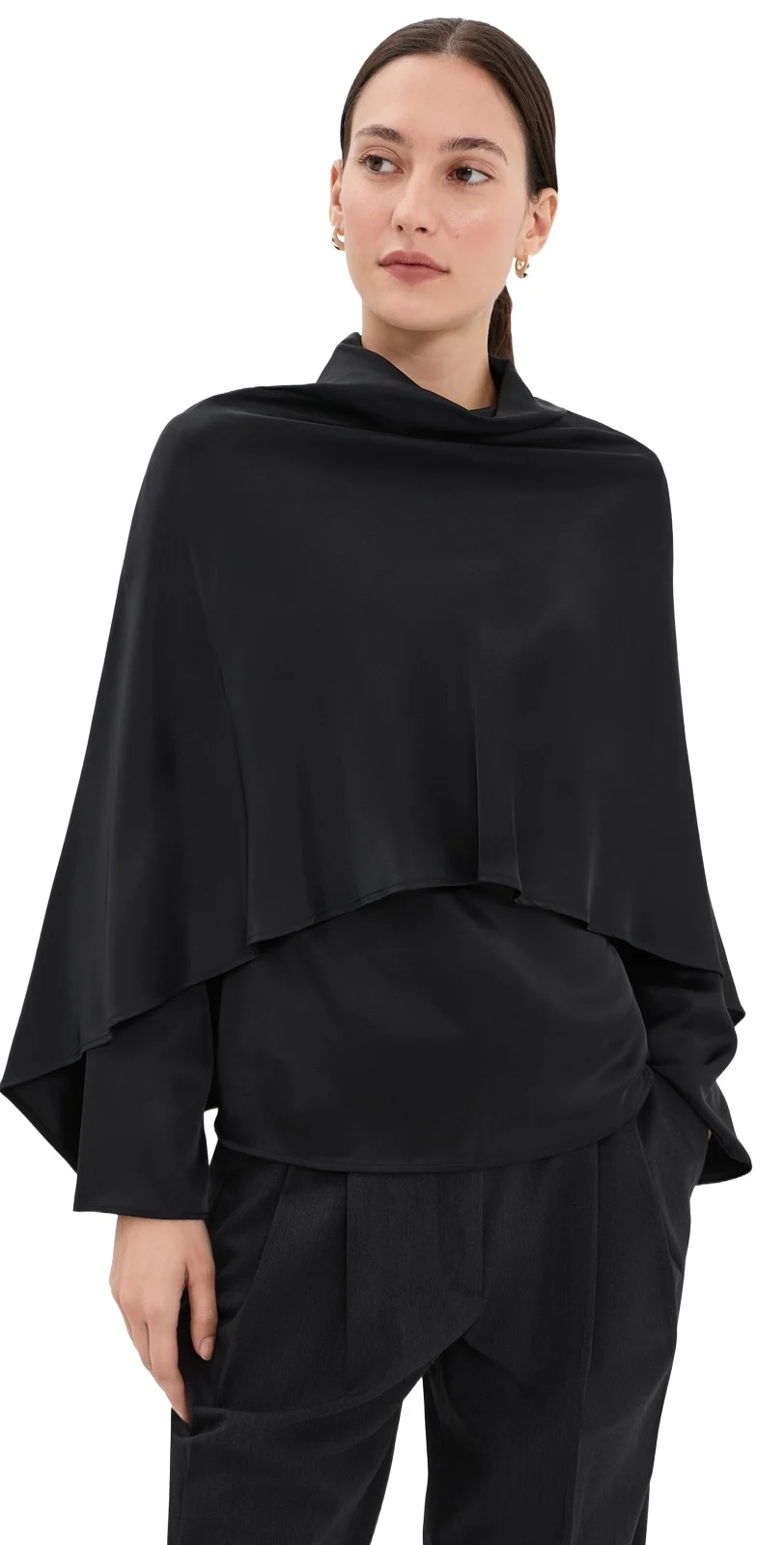 Satin Cape Top Satin Cape Top