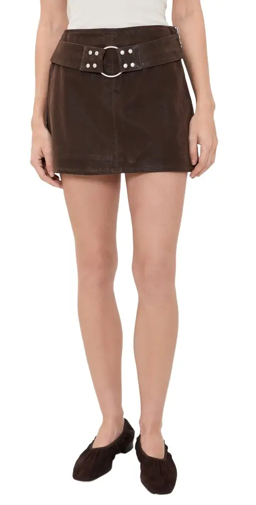 Winona Mini Faux Suede Skort