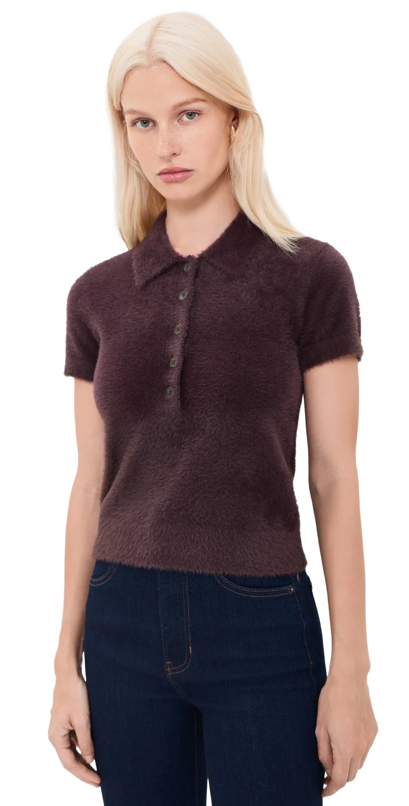 Cirrus Short Sleeve Crop Polo Cirrus Short Sleeve Crop Polo