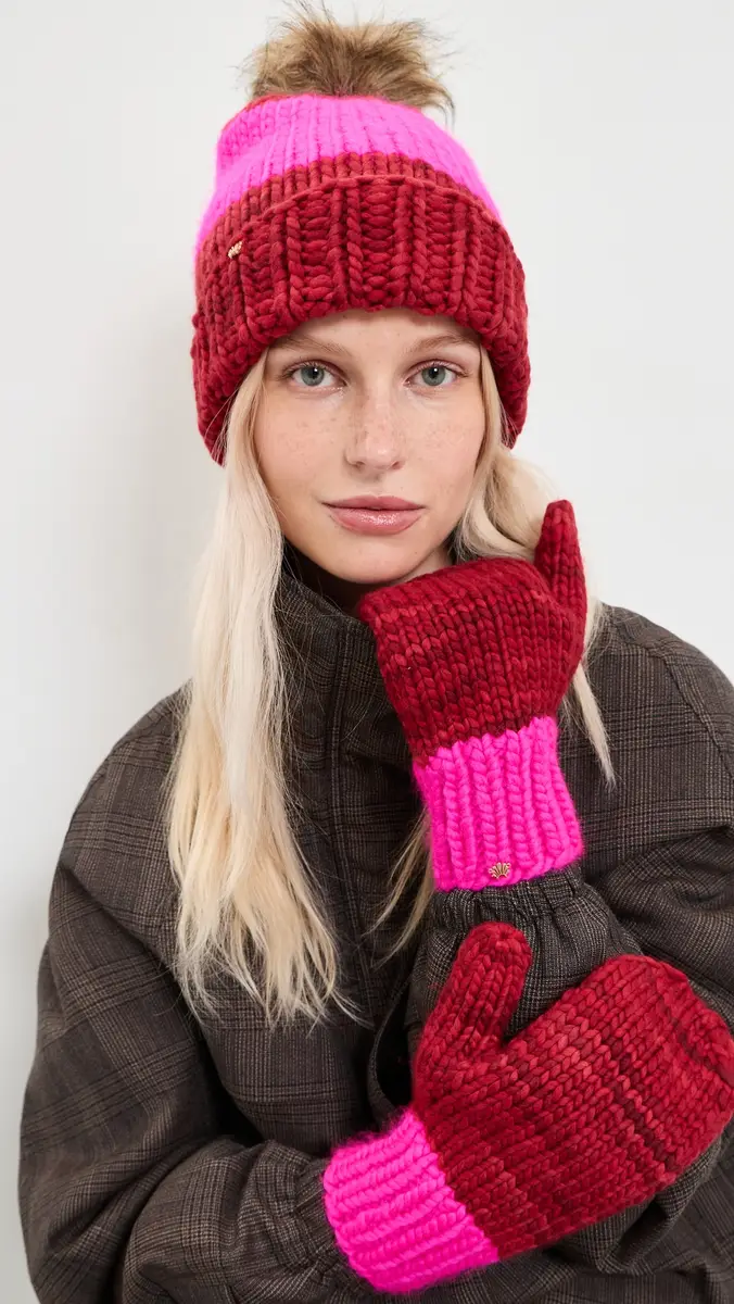 Lele Sadoughi Colorblock Beanie | Thumbnail 3