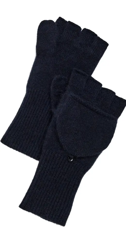 White + Warren Cashmere Pop Top Gloves