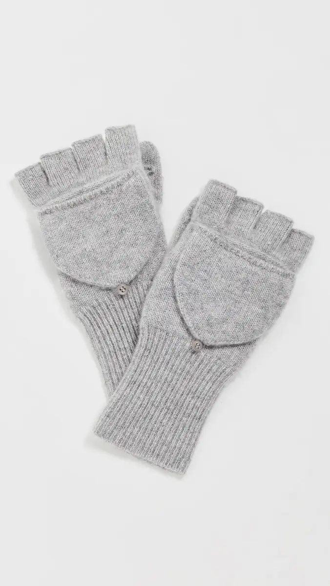 White + Warren Cashmere Pop Top Gloves | Thumbnail 2