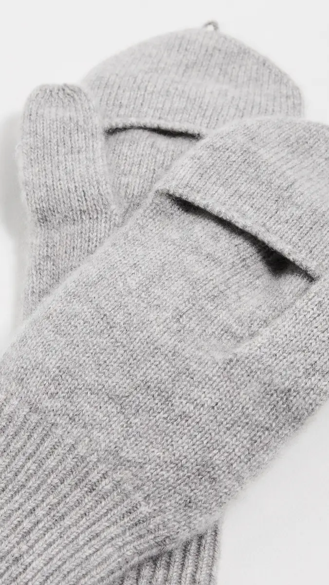 White + Warren Cashmere Pop Top Gloves | Thumbnail 4