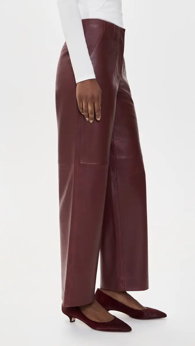 TANYA TAYLOR Weston Leather Pants | Thumbnail 4 TANYA TAYLOR Weston Leather Pants | Thumbnail 4