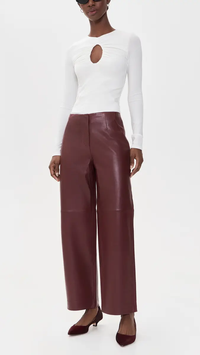 TANYA TAYLOR Weston Leather Pants | Thumbnail 5 TANYA TAYLOR Weston Leather Pants | Thumbnail 5