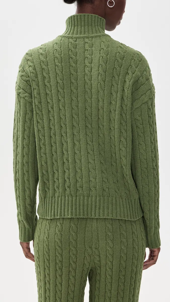 PJ Salvage Cozy Chenille Cable Knit Henley | Thumbnail 3 PJ Salvage Cozy Chenille Cable Knit Henley | Thumbnail 3