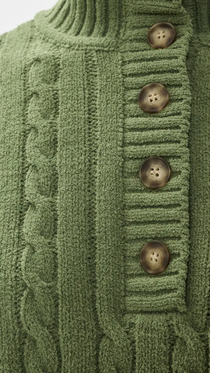 PJ Salvage Cozy Chenille Cable Knit Henley | Thumbnail 6 PJ Salvage Cozy Chenille Cable Knit Henley | Thumbnail 6