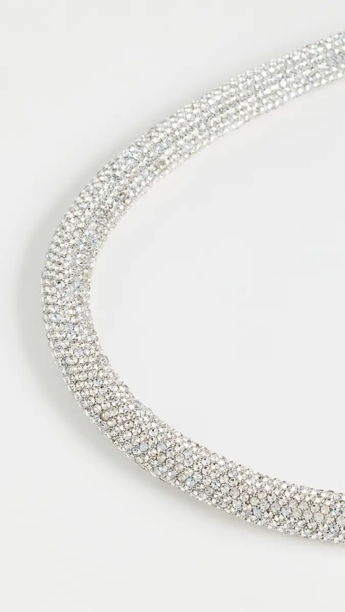 KENNETH JAY LANE Silver Crystal Tube Necklace | Thumbnail 4 KENNETH JAY LANE Silver Crystal Tube Necklace | Thumbnail 4