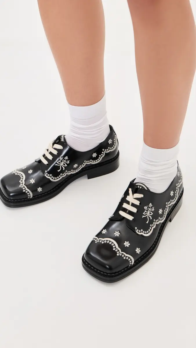 Simone Rocha Floral Lace Brogues | Thumbnail 3 Simone Rocha Floral Lace Brogues | Thumbnail 3