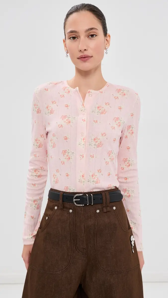 Simone Rocha Pointelle Daisy Cardigan | Thumbnail 2 Simone Rocha Pointelle Daisy Cardigan | Thumbnail 2