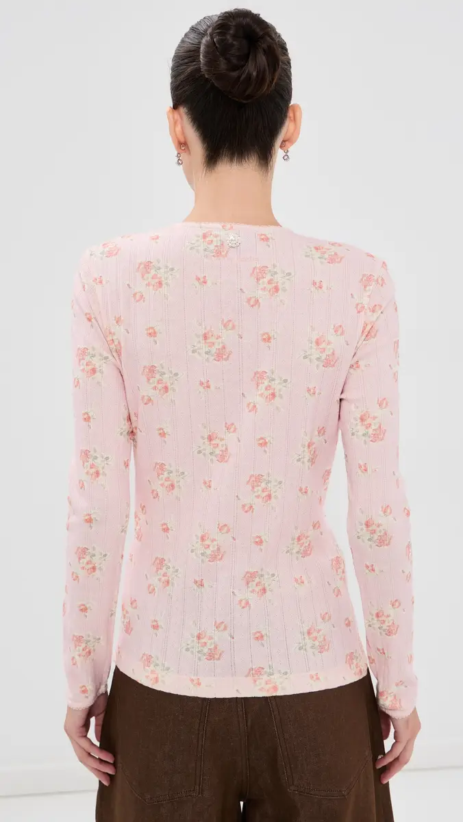 Simone Rocha Pointelle Daisy Cardigan | Thumbnail 3 Simone Rocha Pointelle Daisy Cardigan | Thumbnail 3