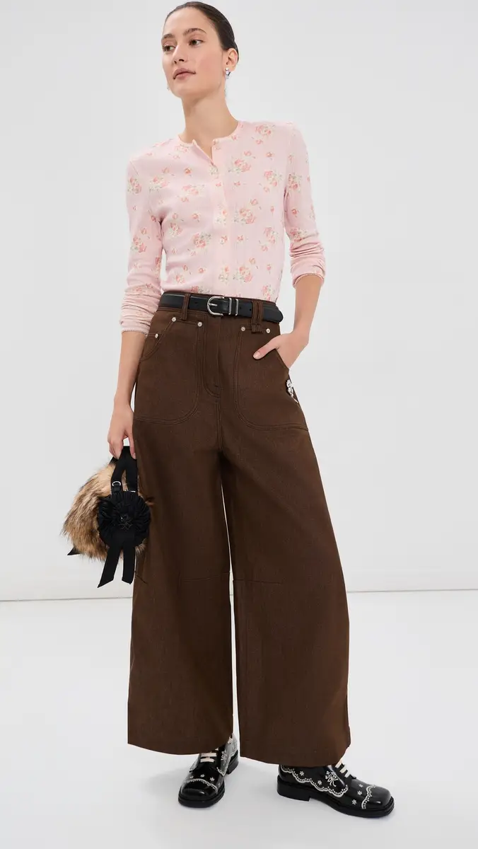 Simone Rocha Pointelle Daisy Cardigan | Thumbnail 5 Simone Rocha Pointelle Daisy Cardigan | Thumbnail 5