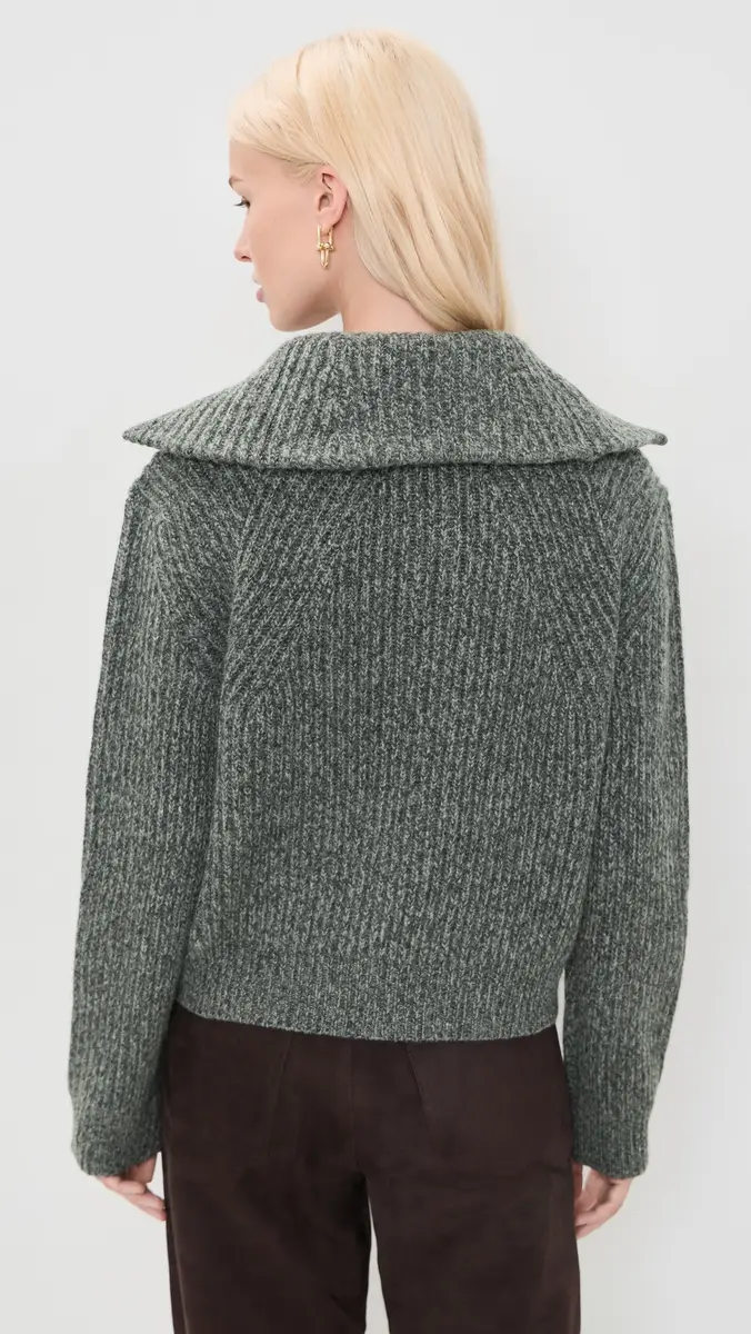 Vince Sailor Collar Half Zip Pullover | Thumbnail 3 Vince Sailor Collar Half Zip Pullover | Thumbnail 3