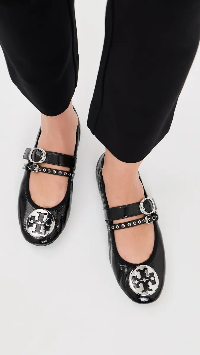 Tory Burch Reva Punk Travel Ballets | Thumbnail 3 Tory Burch Reva Punk Travel Ballets | Thumbnail 3