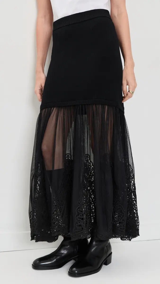 Sea Vali Embroidered Maxi Skirt | Thumbnail 3 Sea Vali Embroidered Maxi Skirt | Thumbnail 3