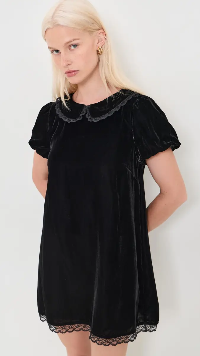 CAROLINE CONSTAS Meadow Velvet Mini Dress | Thumbnail 2 CAROLINE CONSTAS Meadow Velvet Mini Dress | Thumbnail 2