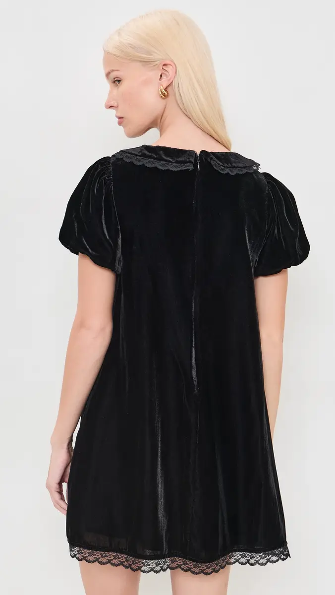 CAROLINE CONSTAS Meadow Velvet Mini Dress | Thumbnail 3 CAROLINE CONSTAS Meadow Velvet Mini Dress | Thumbnail 3
