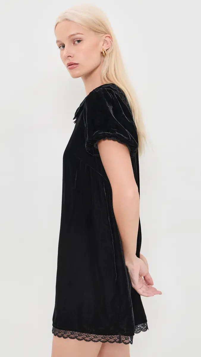 CAROLINE CONSTAS Meadow Velvet Mini Dress | Thumbnail 4 CAROLINE CONSTAS Meadow Velvet Mini Dress | Thumbnail 4