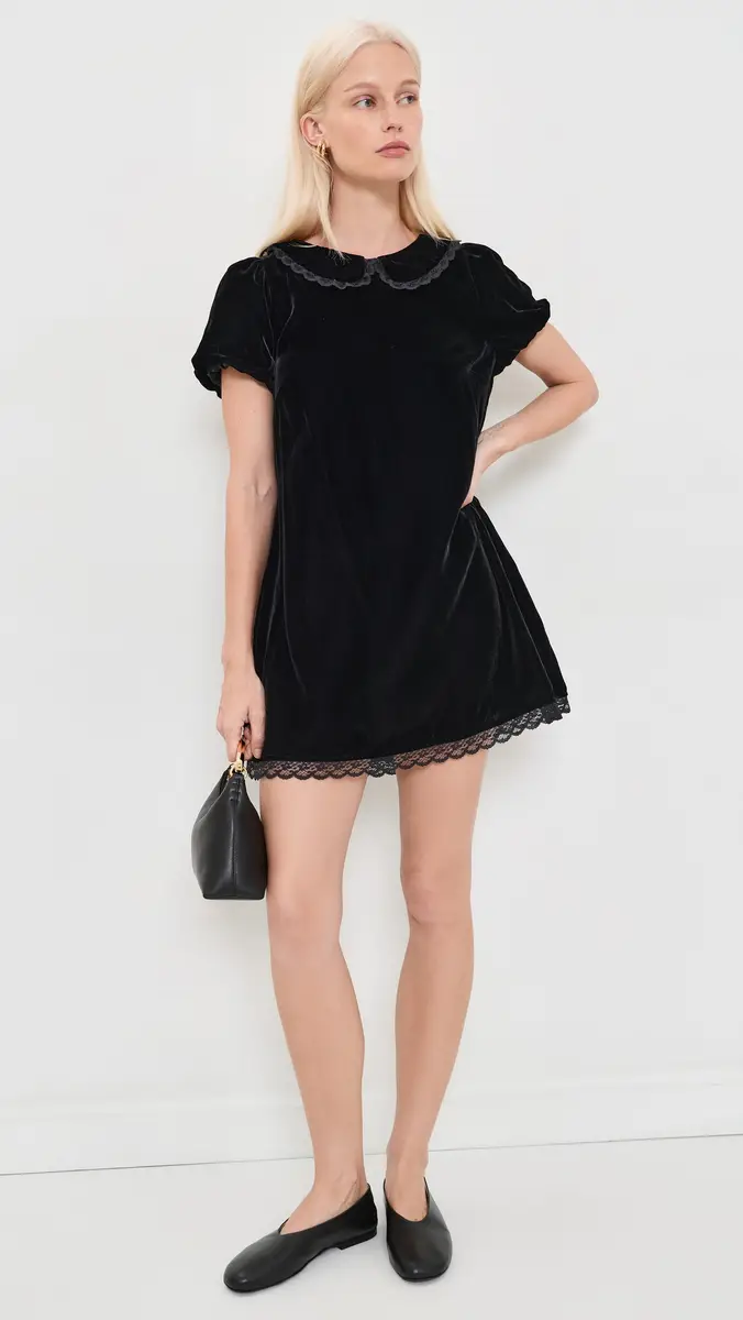 CAROLINE CONSTAS Meadow Velvet Mini Dress | Thumbnail 5 CAROLINE CONSTAS Meadow Velvet Mini Dress | Thumbnail 5
