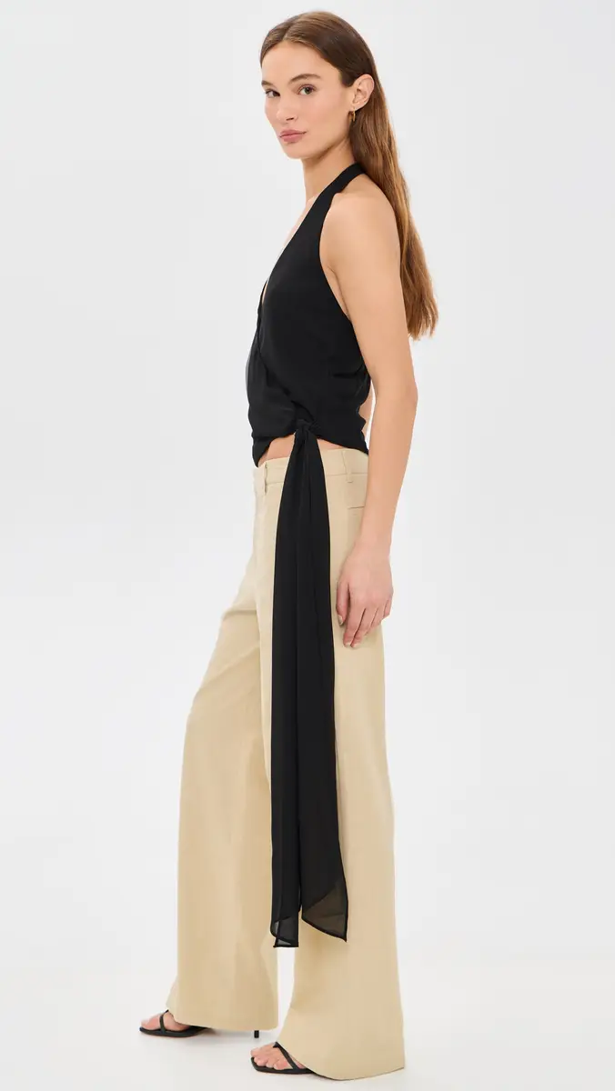 Runaway The Label Arlowe Halter Wrap Top | Thumbnail 4