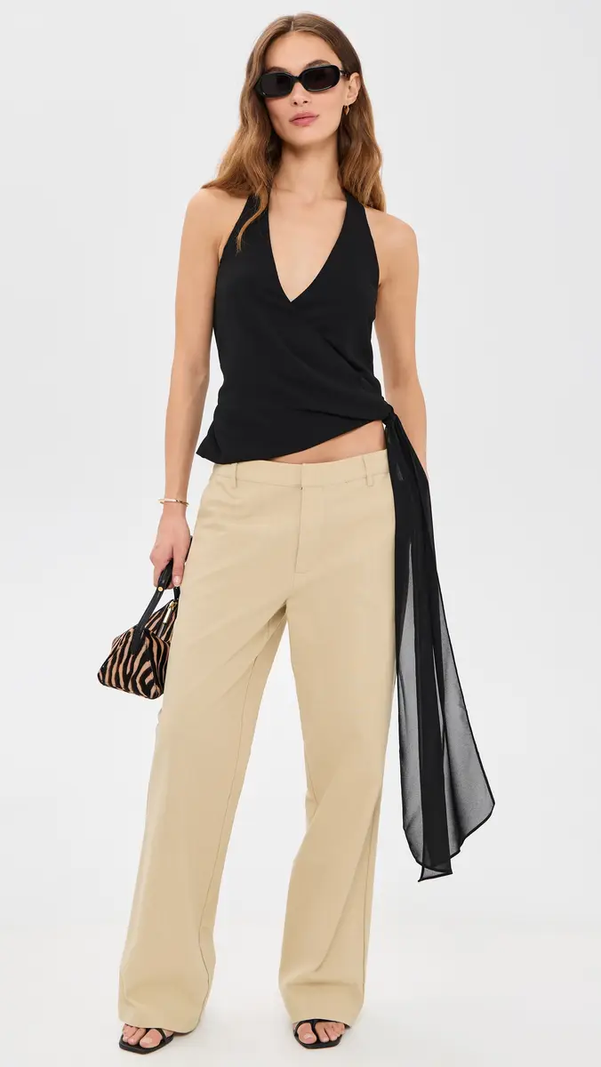 Runaway The Label Arlowe Halter Wrap Top | Thumbnail 5