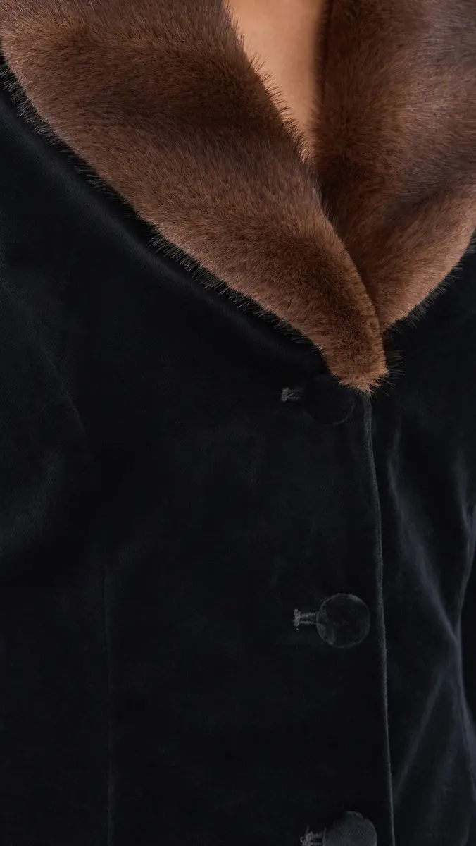 Tanner Fletcher Antoinette Faux Fur Collar Mini Dress | Thumbnail 6 Tanner Fletcher Antoinette Faux Fur Collar Mini Dress | Thumbnail 6