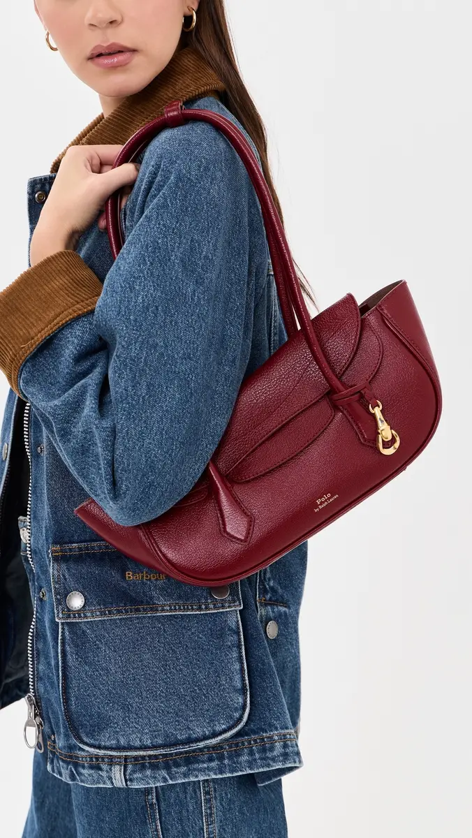 Polo Ralph Lauren Shiny Tumbled Blaze Shoulder Bag | Thumbnail 3