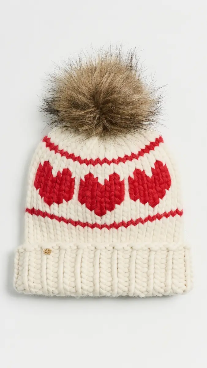 Lele Sadoughi Triple Hearts Beanie | Thumbnail 2
