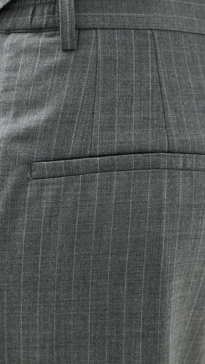 Helmut Lang Wide Leg Double Pleat Trousers | Thumbnail 6