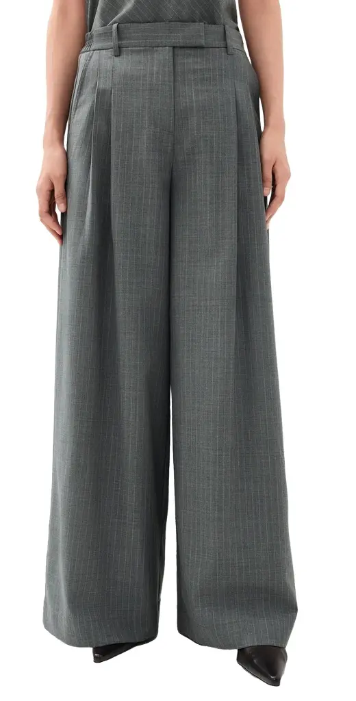 Wide Leg Double Pleat Trousers Wide Leg Double Pleat Trousers