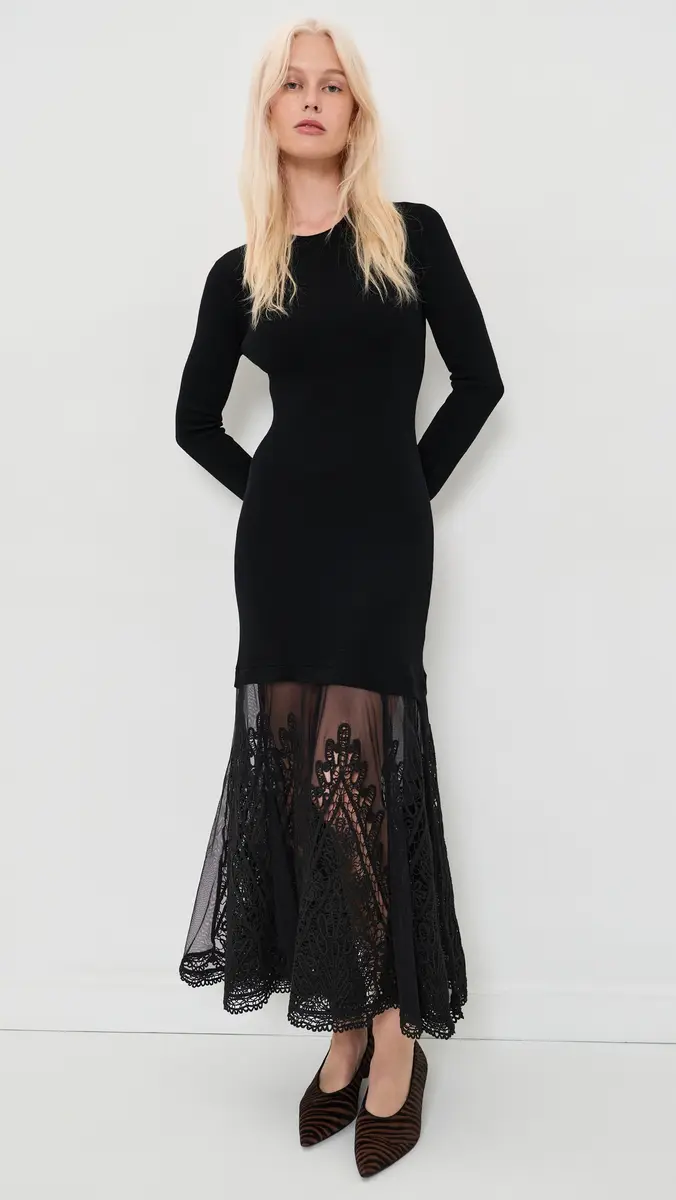 Sea Vali Embellished Mixed Media Maxi Dress | Thumbnail 2 Sea Vali Embellished Mixed Media Maxi Dress | Thumbnail 2