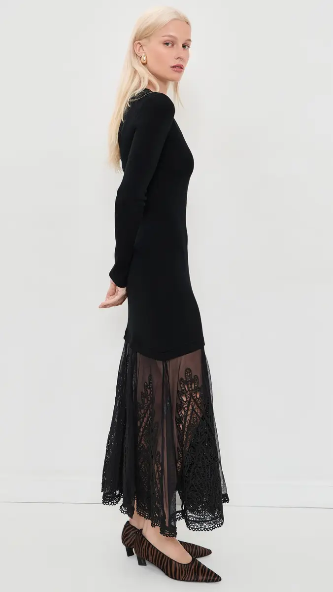 Sea Vali Embellished Mixed Media Maxi Dress | Thumbnail 4 Sea Vali Embellished Mixed Media Maxi Dress | Thumbnail 4