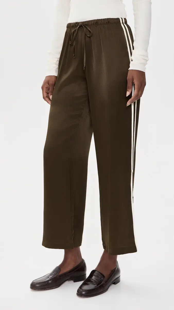 DONNI. DONNI. The Silk Stripe Crop Pants | Thumbnail 2