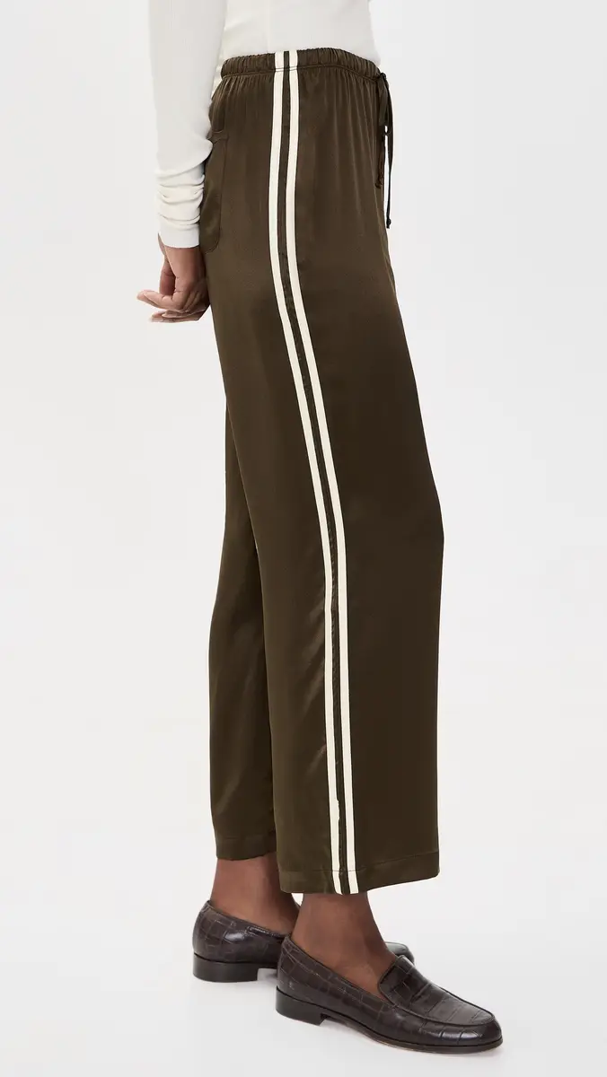 DONNI. DONNI. The Silk Stripe Crop Pants | Thumbnail 4