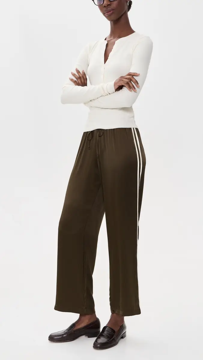 DONNI. DONNI. The Silk Stripe Crop Pants | Thumbnail 5
