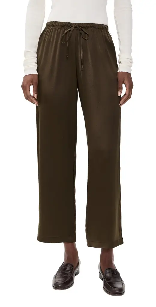 DONNI. DONNI. The Silk Stripe Crop Pants