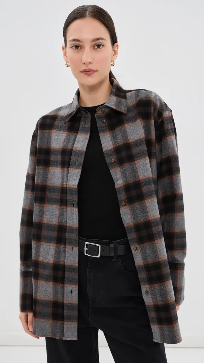RÓHE Flannel Check Overshirt | Thumbnail 2 RÓHE Flannel Check Overshirt | Thumbnail 2
