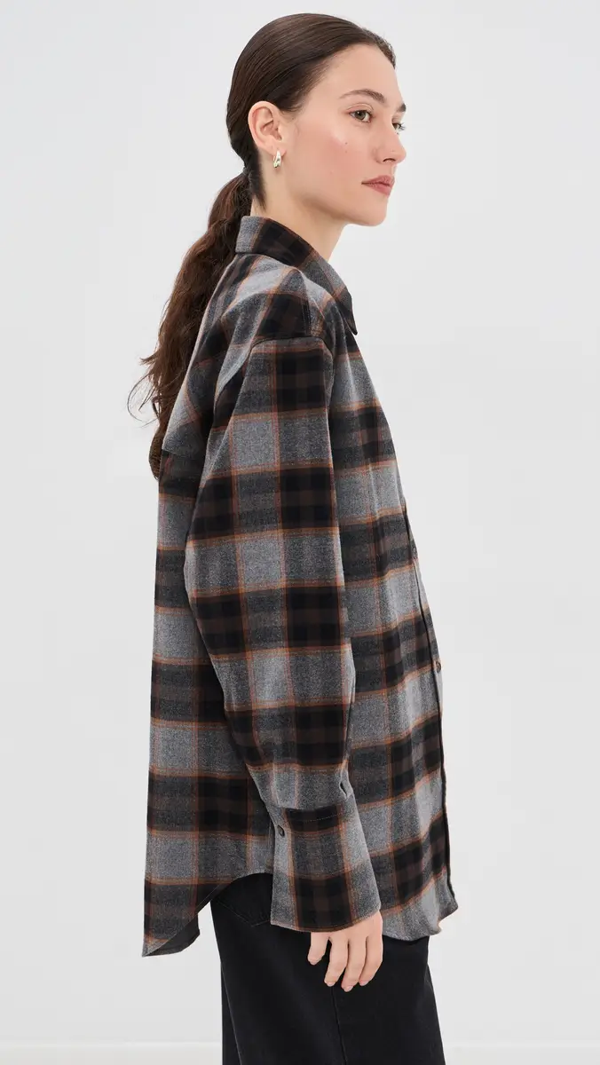 RÓHE Flannel Check Overshirt | Thumbnail 4 RÓHE Flannel Check Overshirt | Thumbnail 4