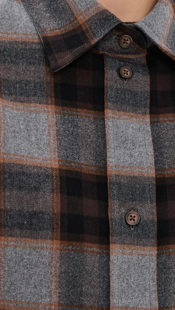 RÓHE Flannel Check Overshirt | Thumbnail 6 RÓHE Flannel Check Overshirt | Thumbnail 6