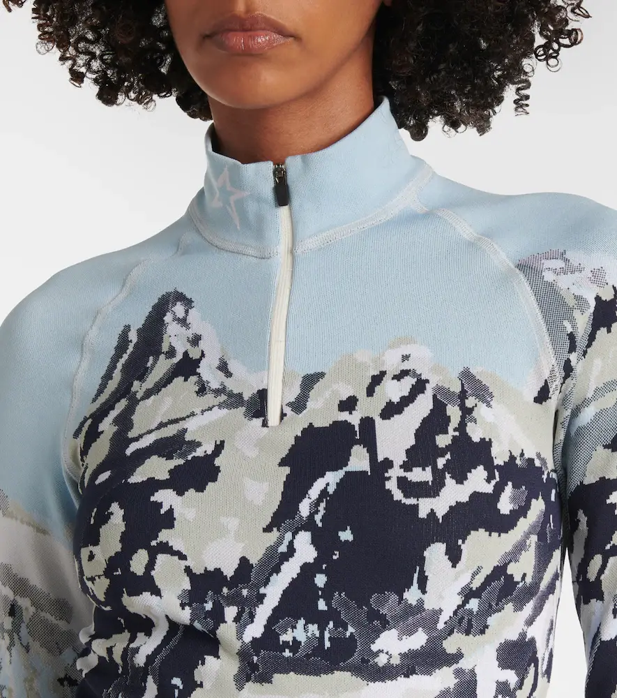 Perfect Moment Jacquard half-zip ski top | Thumbnail 4 Perfect Moment Jacquard half-zip ski top | Thumbnail 4